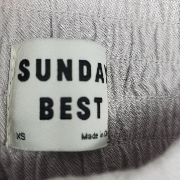 Aritzia Sunday Best Lightweight Women's Wide Leg Cropped Boho Pants Size XS - Picture 3 of 9